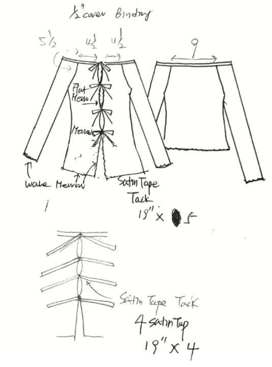 Bow Lace-Up Tops — Construction Study